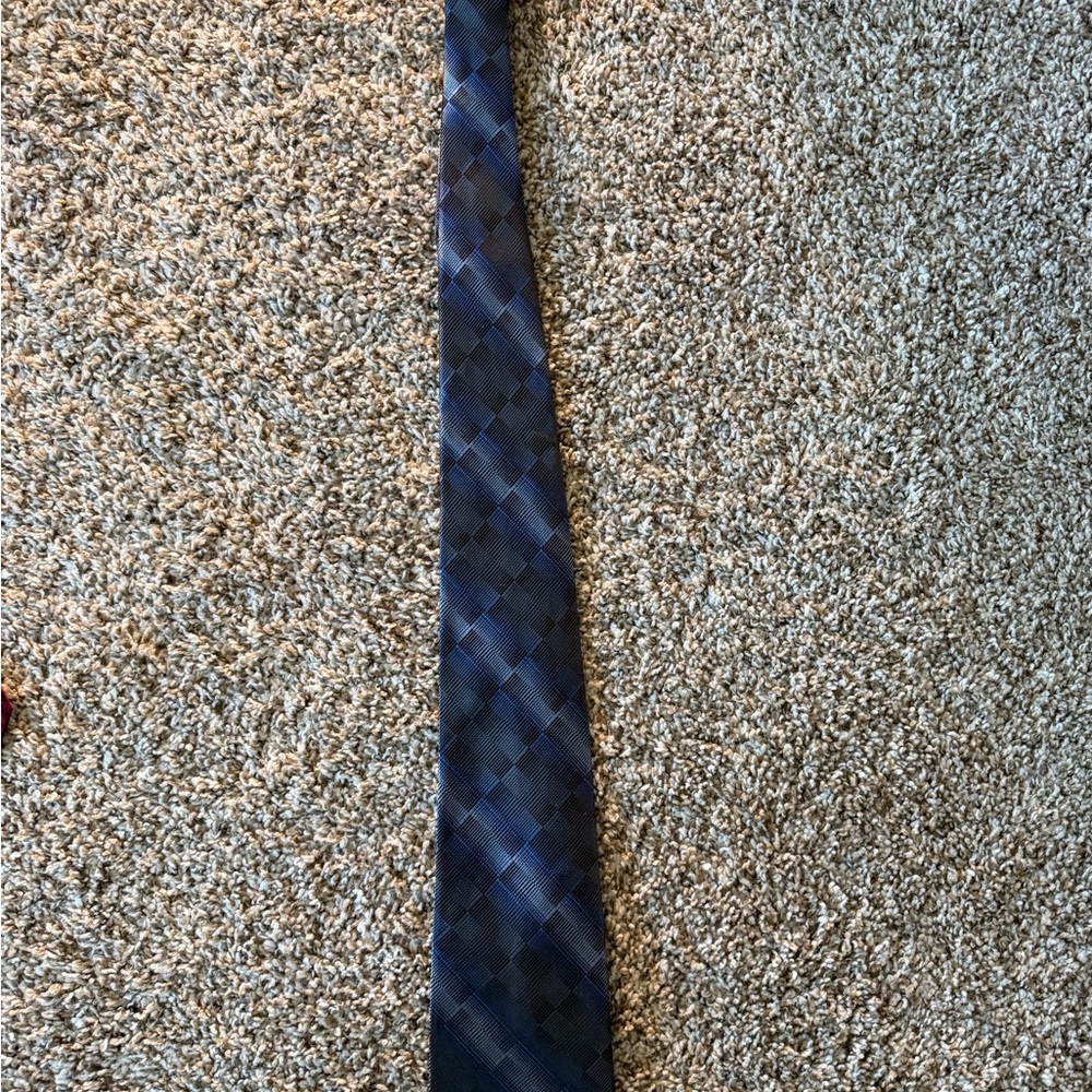 Joseph & Feiss Blue Checkered Tie